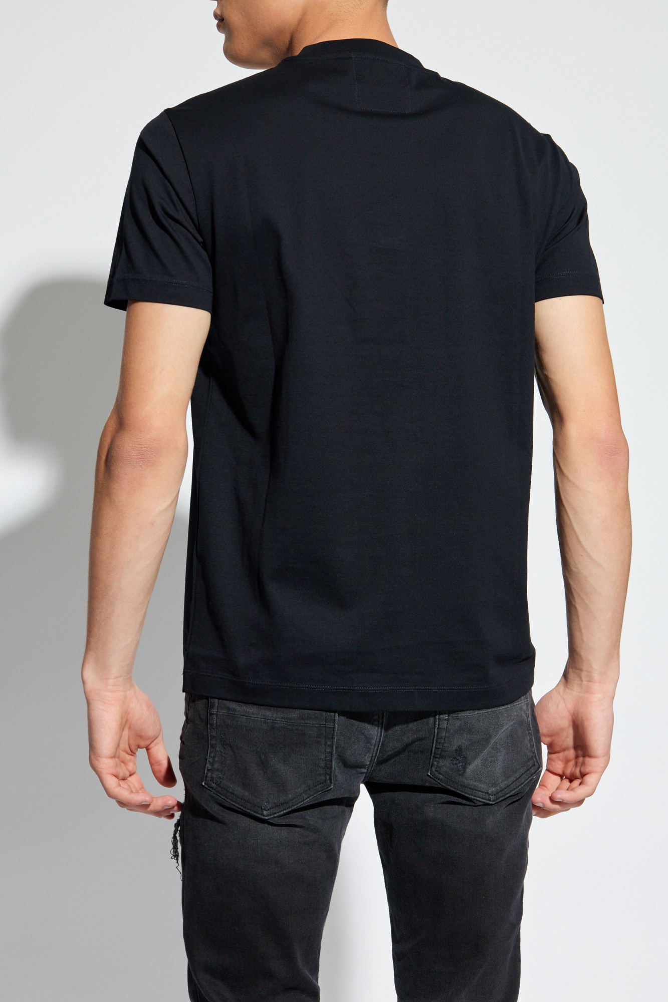 Tシャツ・カットソー EMPORIO ARMANI Men T-shirt Black 3D1TG31JPZZ 0057 undefined